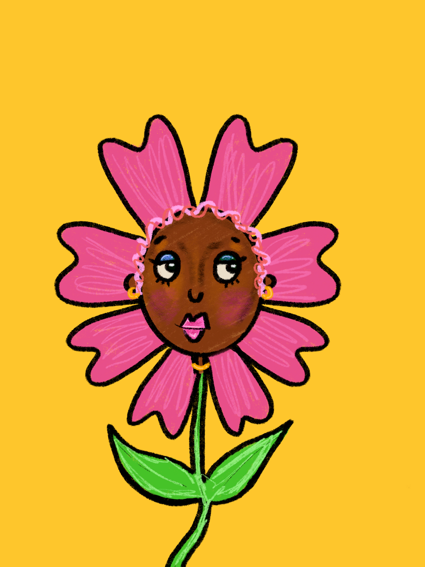 Flower Girl Art Print