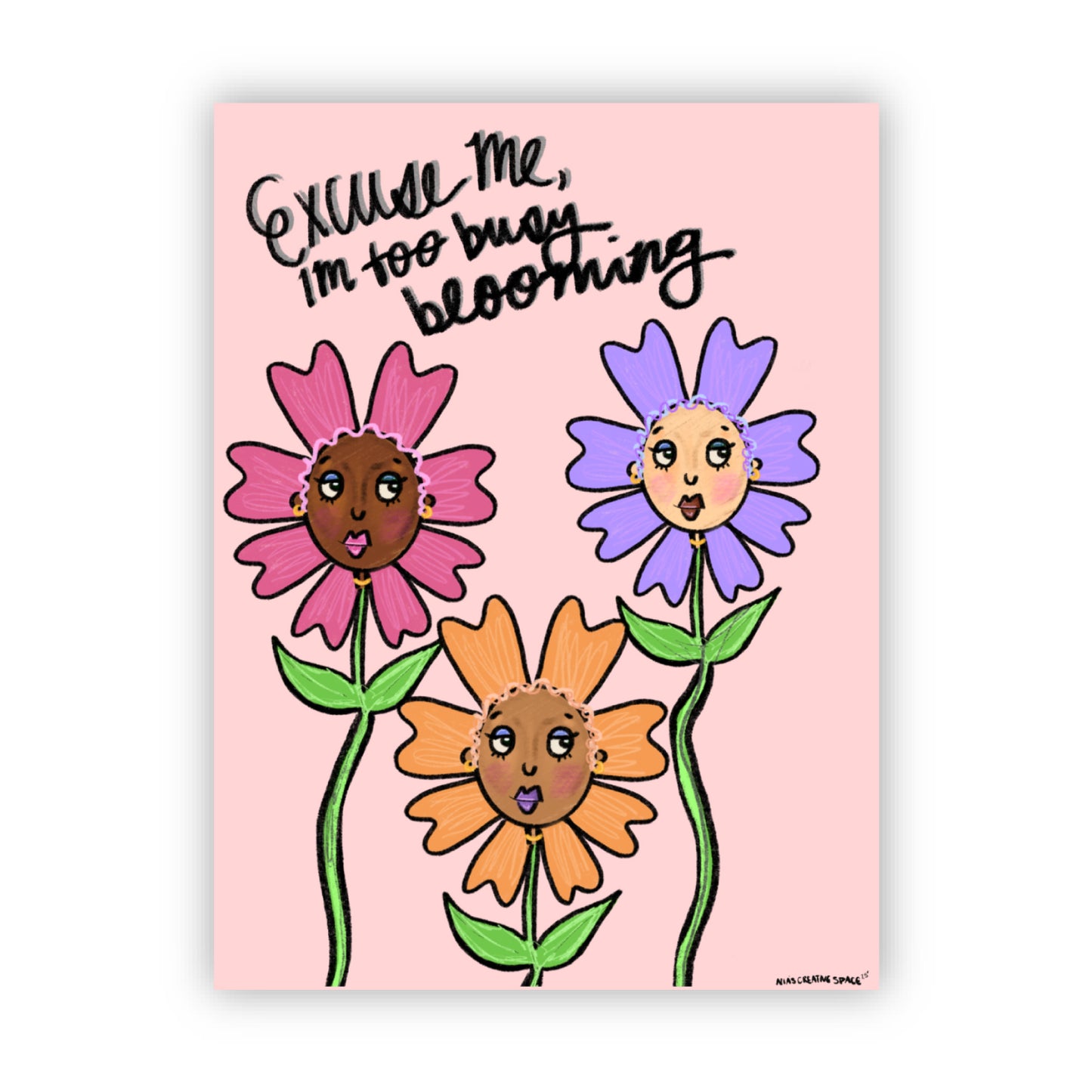 Too busy blooming Sticker