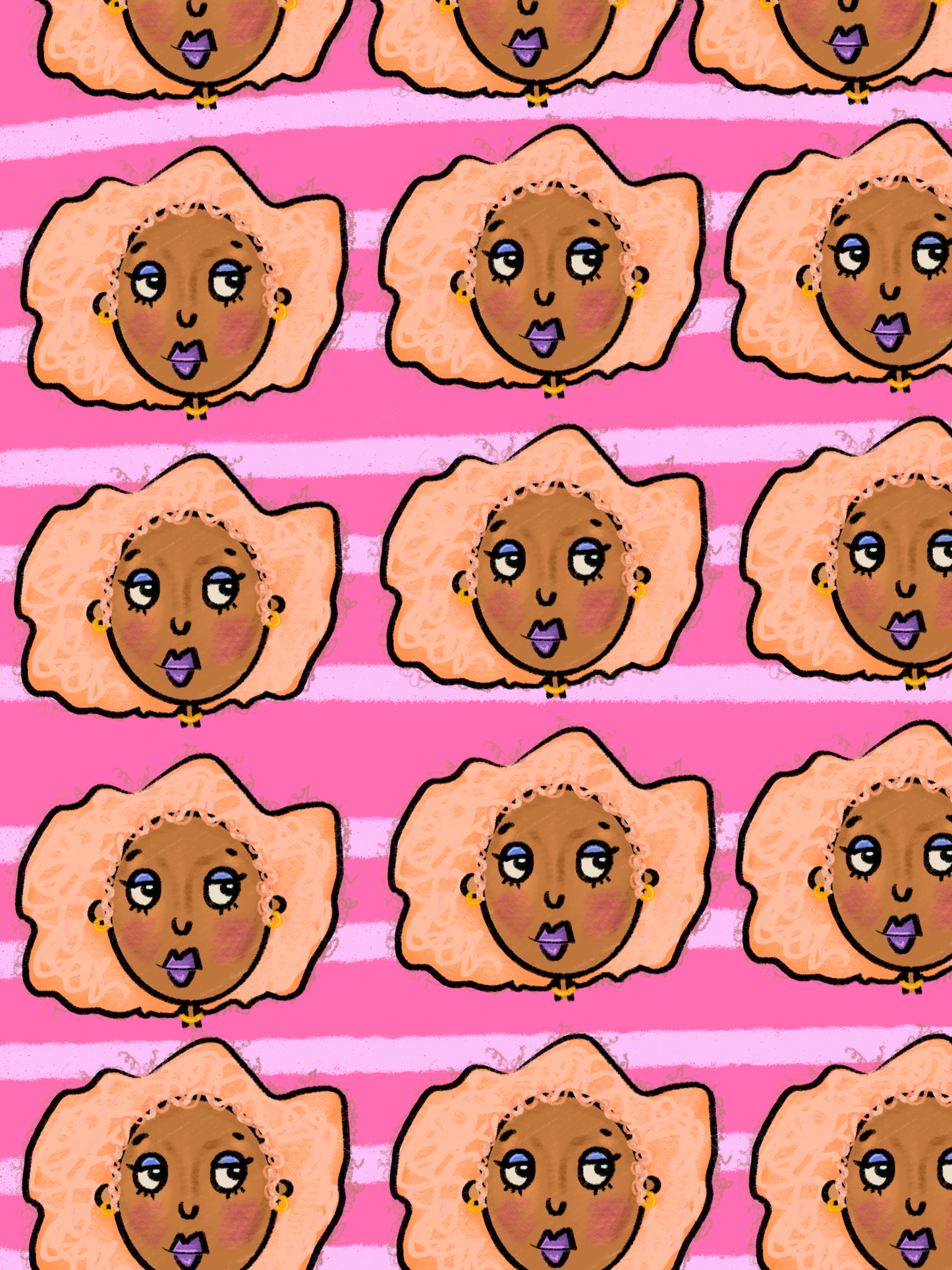 IT GIRL! Pattern Art Print