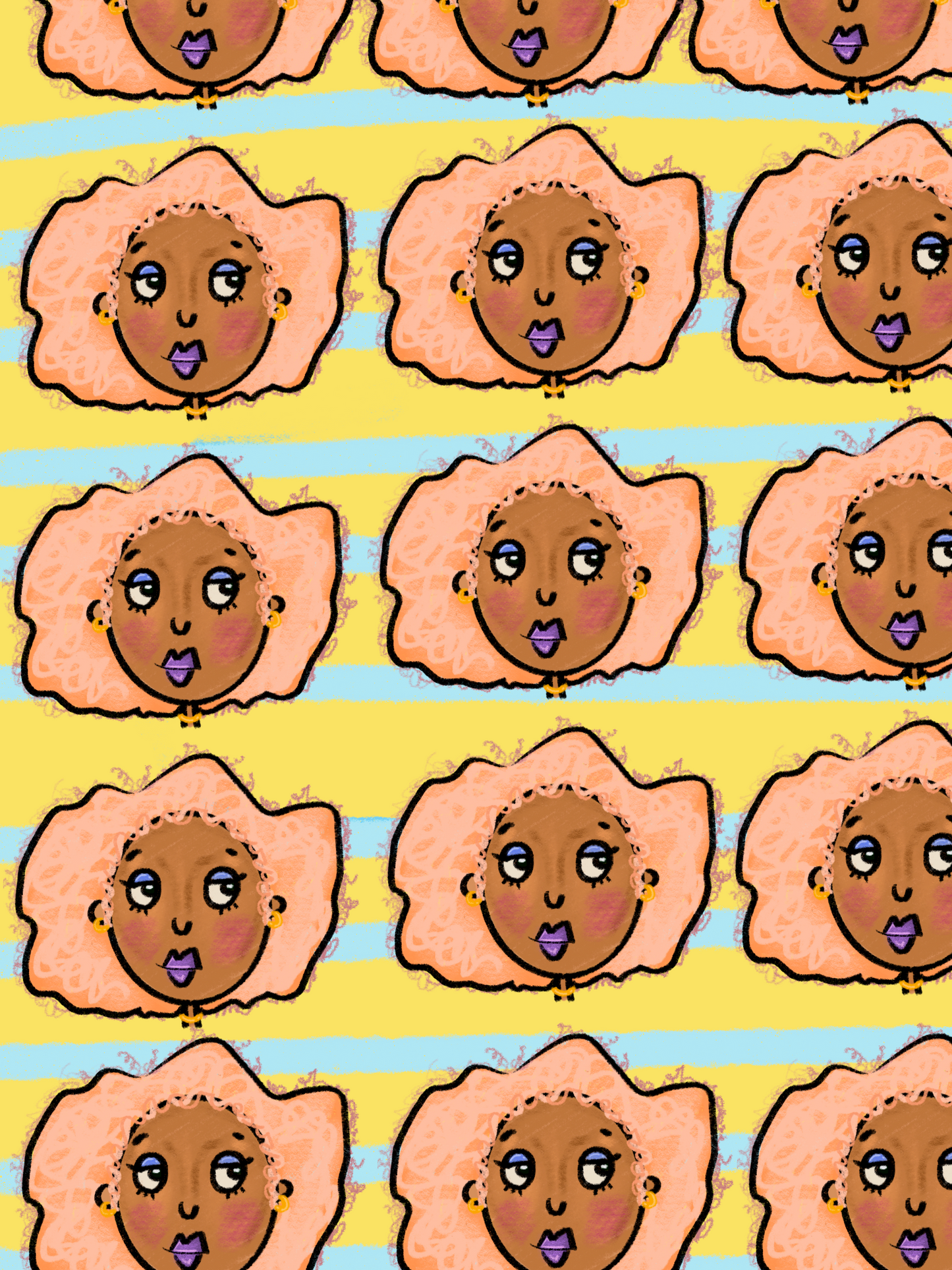 IT GIRL! Pattern Art Print