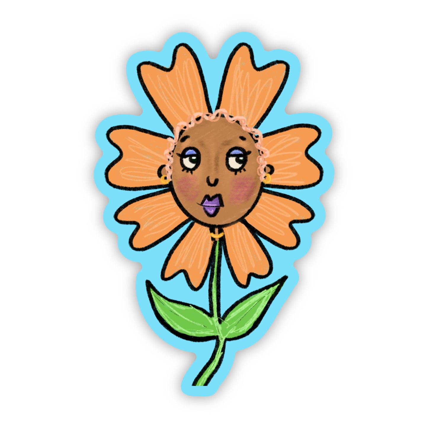 Flower Girl Stem Sticker