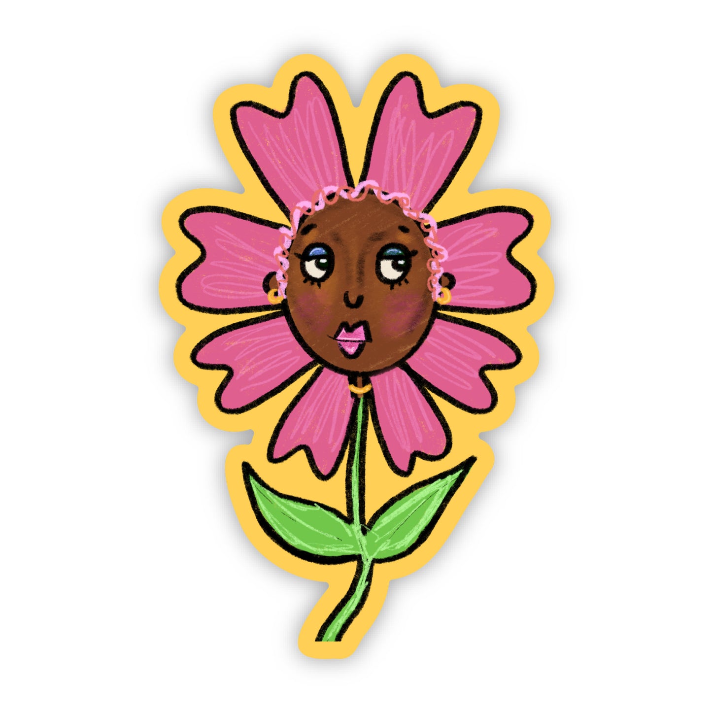 Flower Girl Stem Sticker